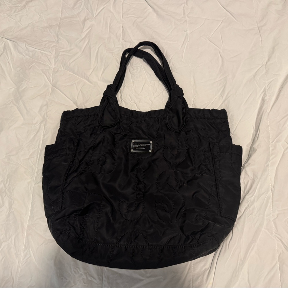 Marc Jacobs Black Quilted Tote Bag
